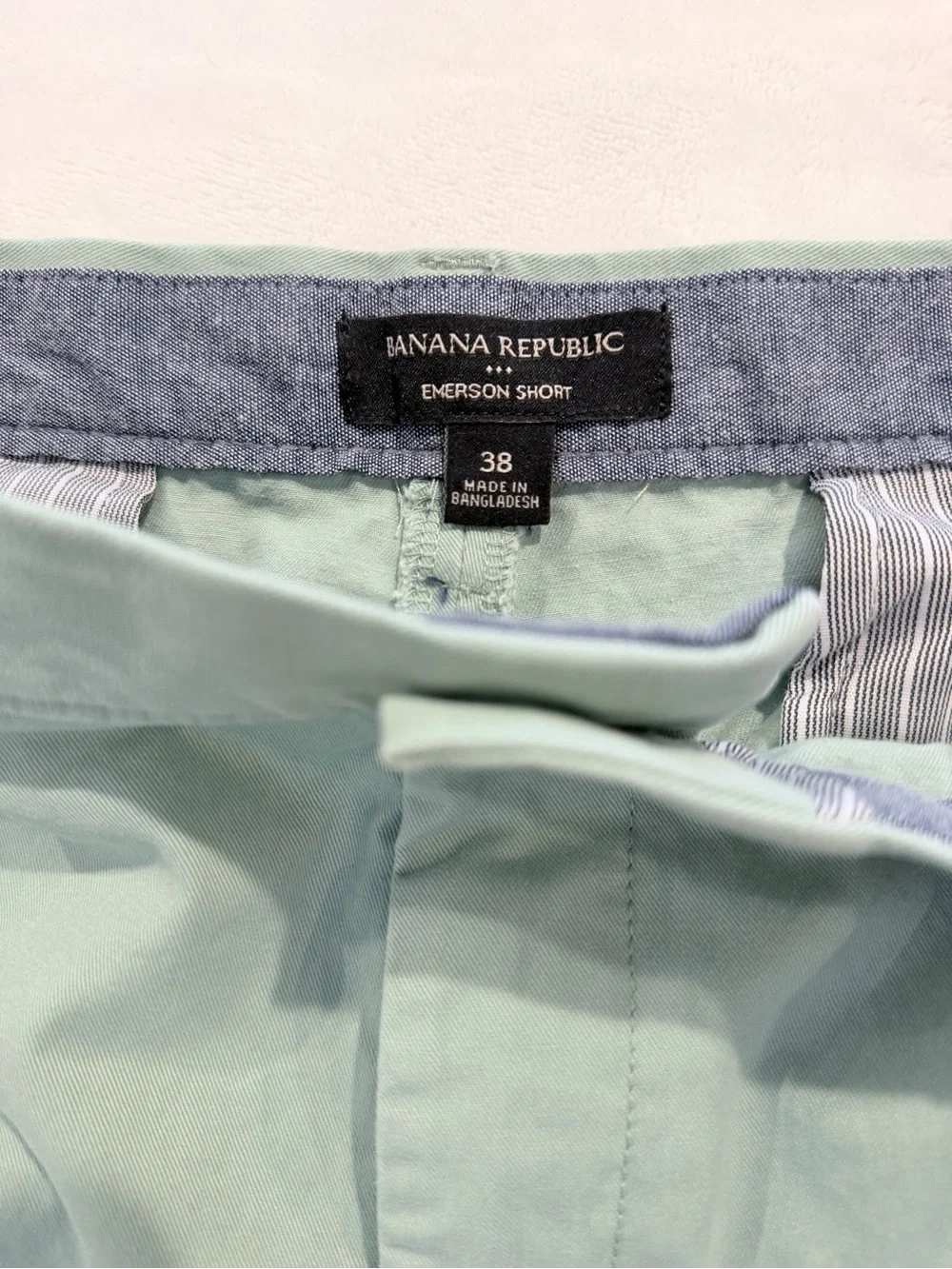 Banana Republic Emerson Short Men’s 38 Mint Green Chino Shorts